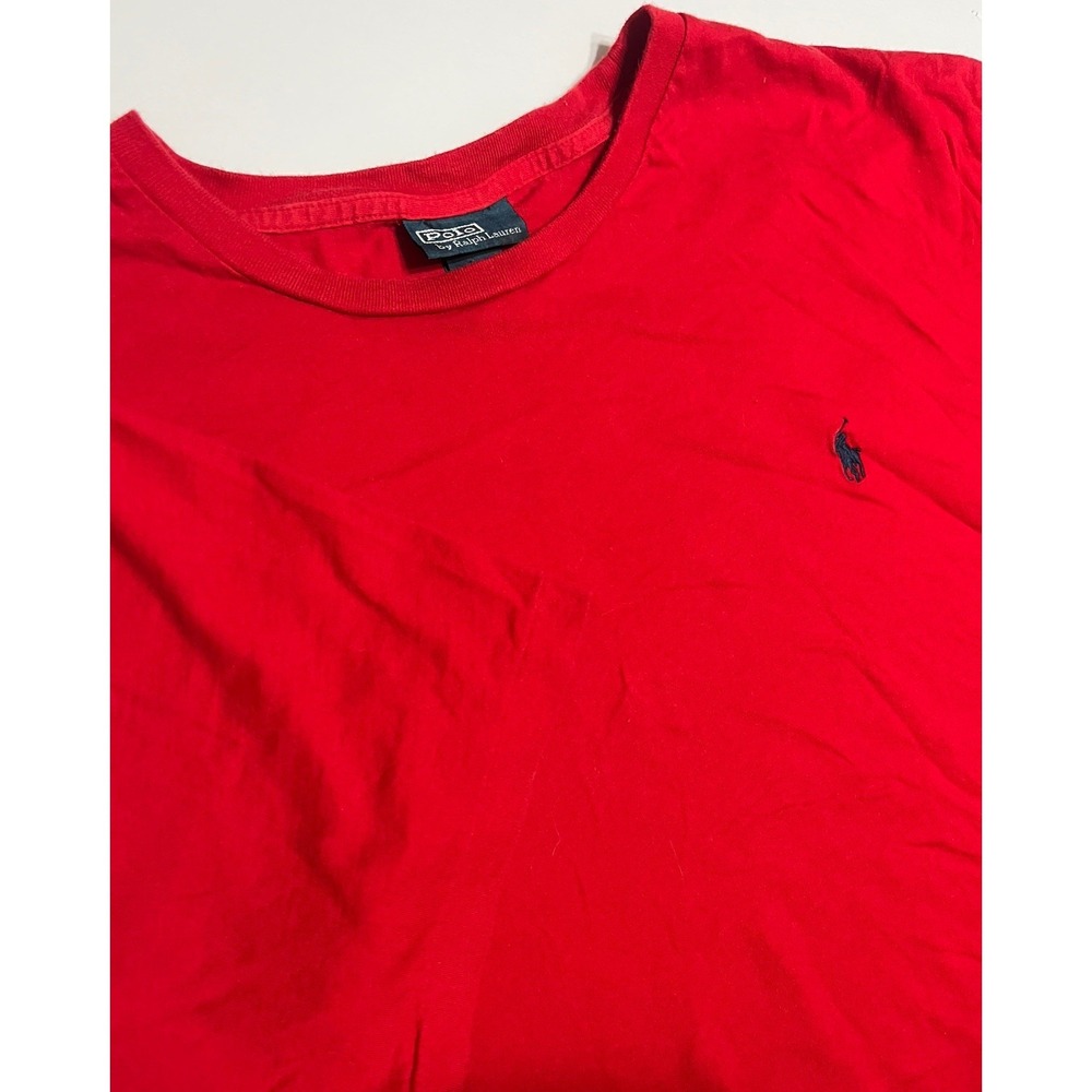 Polo Ralph Lauren Men's Size XL Short Sleeve T-ShirtSolid Red Cotton
